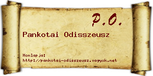 Pankotai Odisszeusz névjegykártya